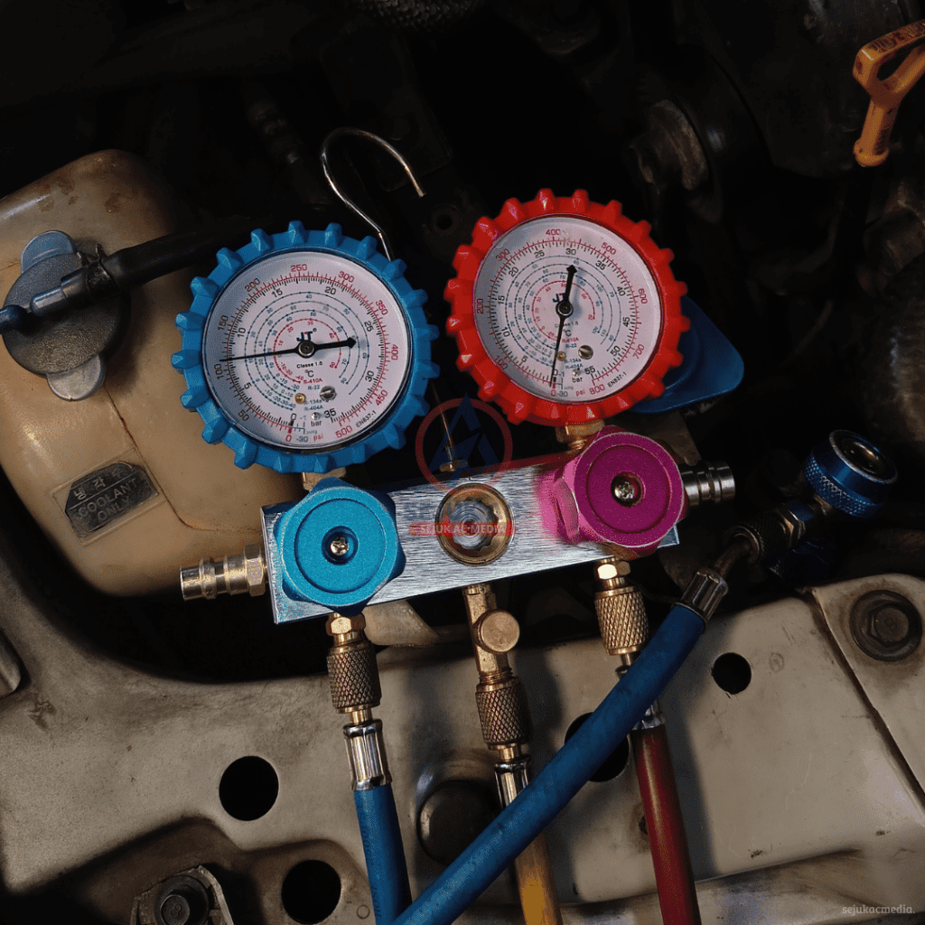Tanda Freon AC Mobil Habis
