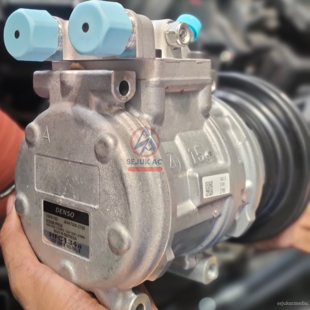 Tanda oli kompresor ac mobil habis