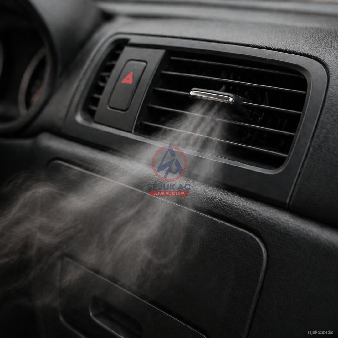 AC Mobil Bau Apek Setelah Hujan