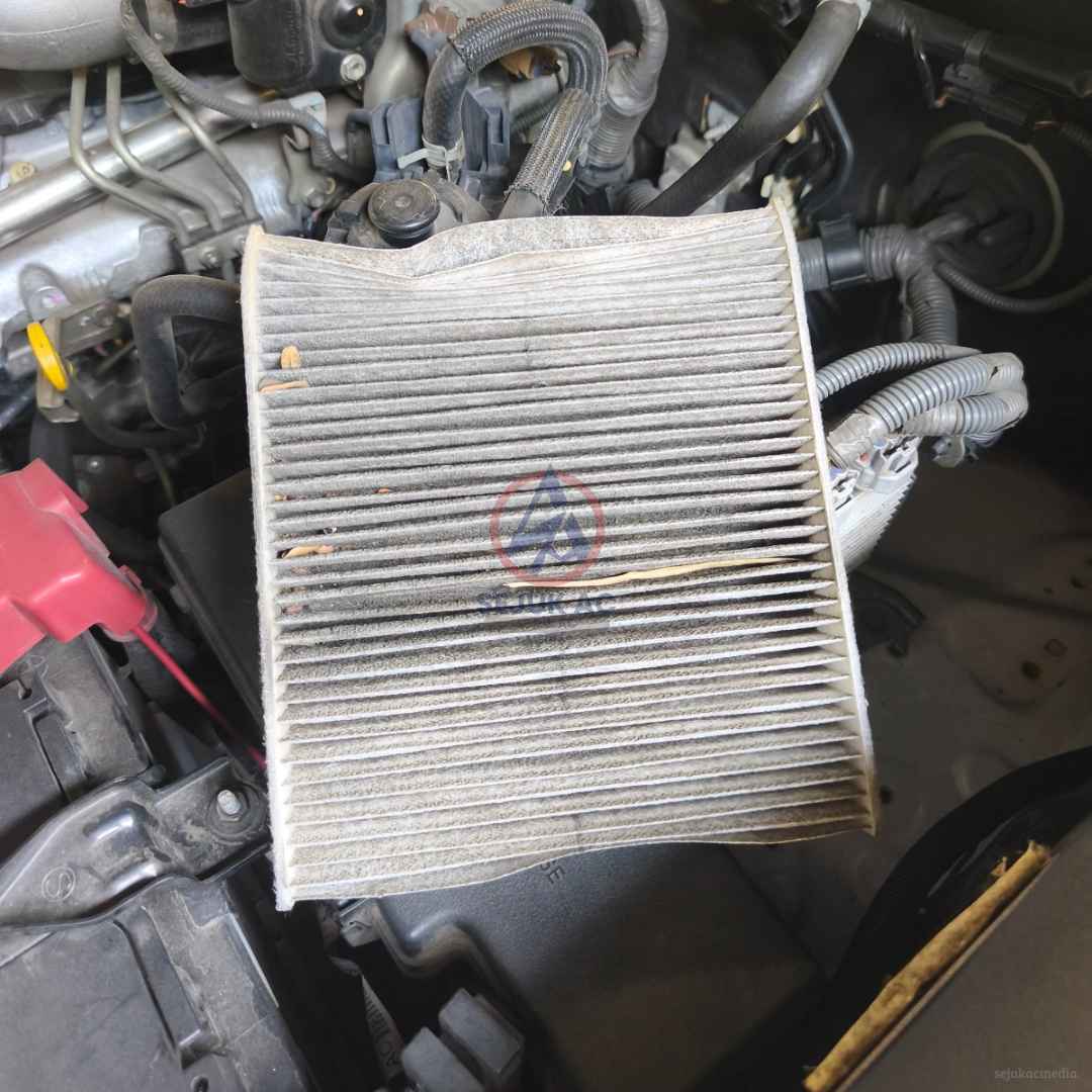cara membersihkan filter ac mobil