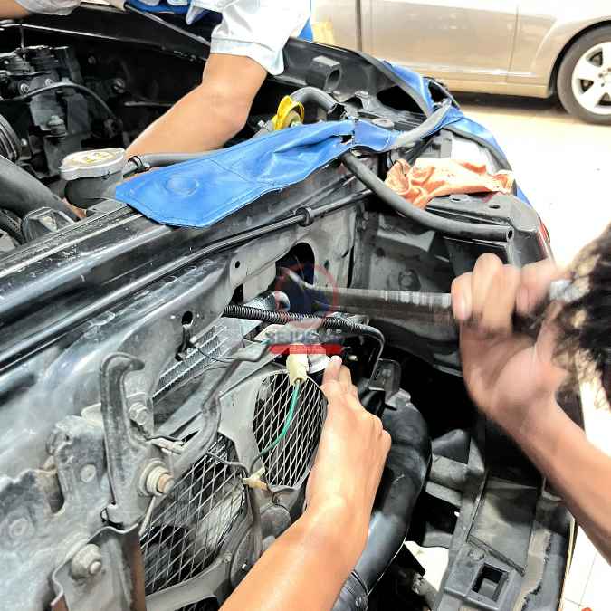 cara memperbaiki kondensor ac mobil bocor
